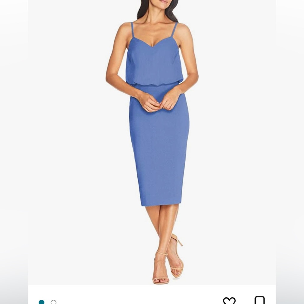Dress the population alondra blouson midi
